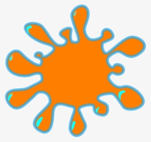 Orange Splash Clip Art - Paint Splatter Cut Out #2812016