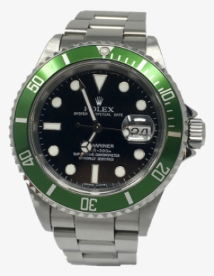 Rolex Submariner Steel Green Bezel Black Dial 16610lv - Rolex Submariner Prices #2812736