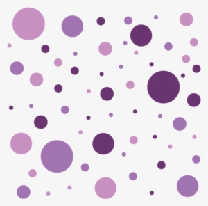 Purple Circle Circles Dots Background Pattern Transpare - Purple Polka Dots Transparent #2812934