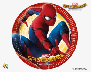 Marvel Spider Man Homecoming 8 Dinner Plates 23cm - Spiderman 8 Paper Plates #2813382