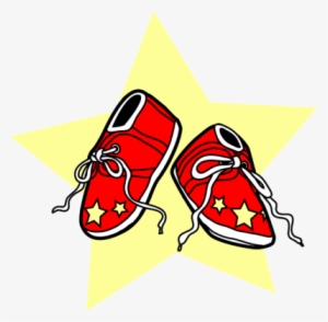 Booties - Clipart Baby Sneakers Red #2814308