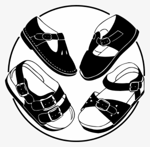 Baby Shoes Clipart Black And White Download - Girl Shoe For Kid Clipart #2814615