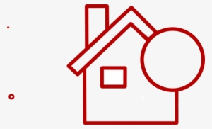 Red House Square Transparent Clip Art - House Clipart Transparent #2814675