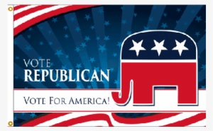 Vote Republican Flag - Us Republican Party Emblem #2818159