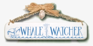 Whale Watcher Wooden Sign - Gift Wrapping #2818760