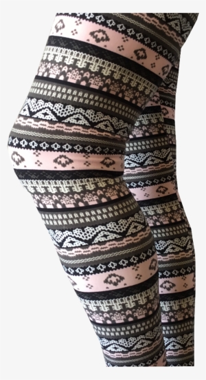 Grey & Pink Aztec Border #2818965