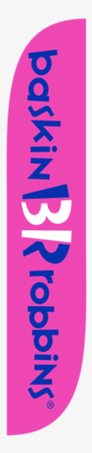 Baskin Robbins Feather Flag Pink - Baskin Robbins Feather Flag #2819557
