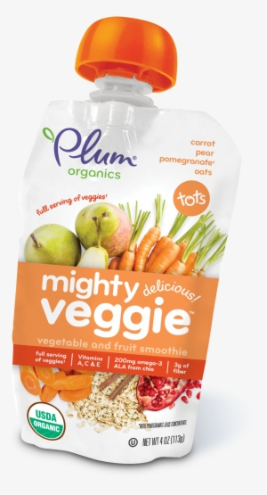 Plum Organics Vegetable And Fruit Smoothie, Mighty #2821261