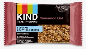 Cinnamon Oat - Kind Bar Vanilla Blueberry Nutrition Label #2821442