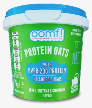 Apple, Sultana And Cinnamon Protein Oats - Oomf Instant Bench Pressed Oats - Chocolate - 75 Grams #2821587