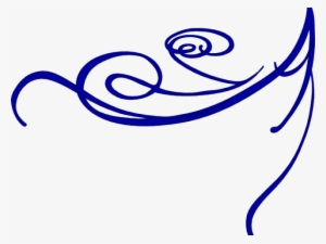 Decorative Line Blue Clipart Corner - Clip Art #2821917