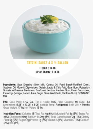 Corfu Tatziki Half Gallon - Gruel #2823395 Corfu Tatziki Half Gallon - Gruel #2823395