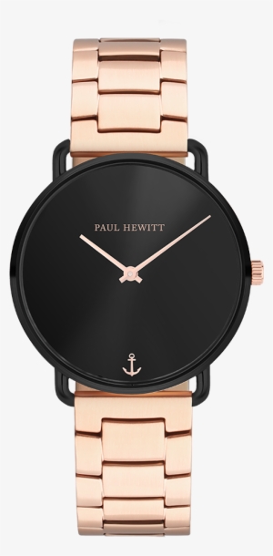 Watch Miss Ocean Line Black Sunray Metal Strap Ip Rose - Ph Mb Bs 4s #2824249