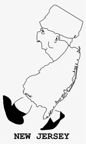Funny Outline Maps Of New Jersey - New Jersey #2824270