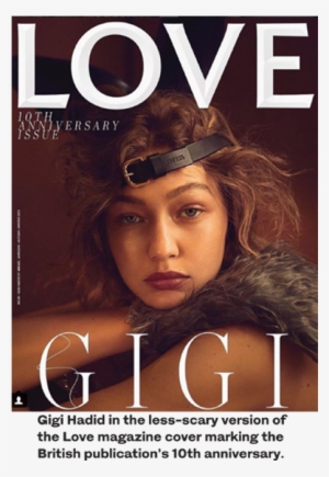 Is That You, Gigi Model In A Mask On Magazine Cover - Love Magazine Gigi Hadid 2018 #2825519
