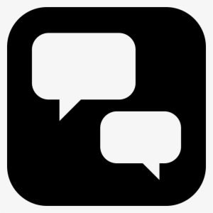 Speech Bubbles On Square Background Comments - Speech #2826548