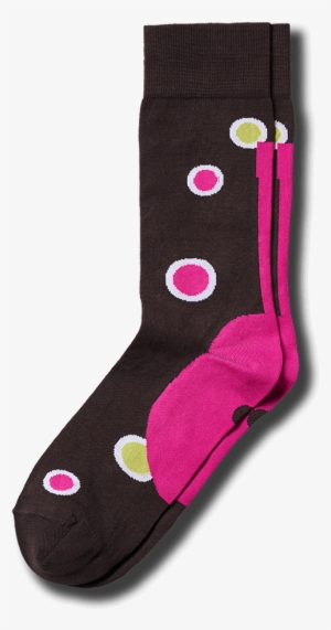 Gentle Bubbles On A Brown Background - Blacksocks Funky Nineteen: Gentle Bubbles Against A #2826781