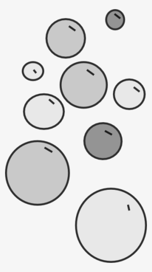 How To Set Use Bubbles Grey Svg Vector - Bubble Black And White Clipart Png #2826786
