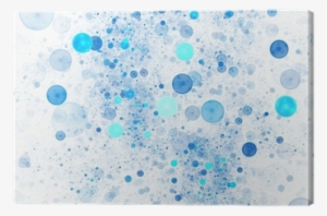 Abstract Blue Bubbles Background Canvas Print • Pixers® - Abstract Bubbles Background Blue #2826819