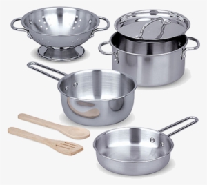 Stainless Steel Pots & Pans Play Set - Play Pots And Pans #2827191