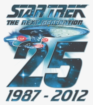 Star Trek Enterprise 25 Youth Hoodie - Star Trek The Next Generation Logo #2827345