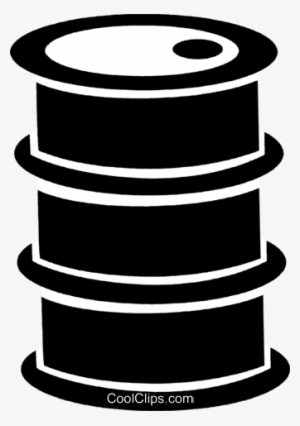 Oil Barrel Royalty Free Vector Clip Art Illustration - Clip Art Oil Barrel #2827649