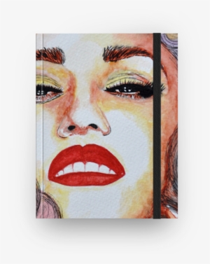 Caderno Gwen Stefani Em Aquarela De Margarete Bomna - Modern Art #2828214