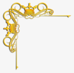 Gold Corner Border Design Png Золотые Уголки - Gold #2828298