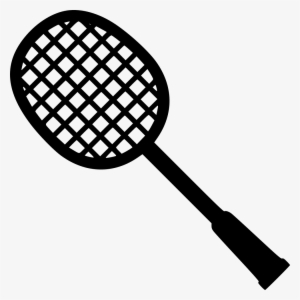 Png File Svg - Badminton Racket Black White #2828496