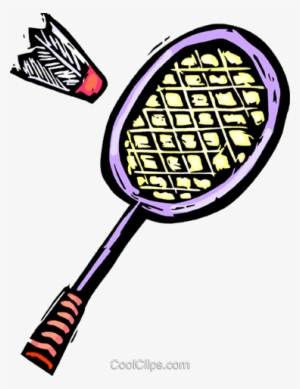 Badminton Racket And Birdie Royalty Free Vector Clip - Sports Equipment Clip Art #2828583