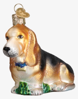 Bassett Hound Glass Ornament By Old World Christmas #2828853