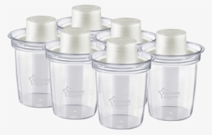 Milk Powder Dispensers Group Product Shot - Tommee Tippee Milk Powder Dispenser - Pack Of 6 #2829247