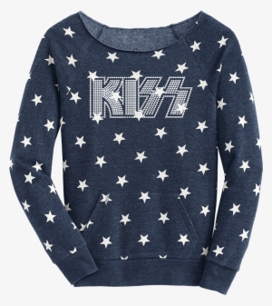 Bling Patriotic Stars Slouchy Fleece - Kiss Bling Patriotic Stars Slouchy Fleece #2829752