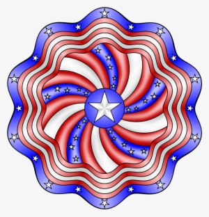 Stars And Stripes Mandala Coloring Page - Stars Coloring Page Mandala #2829928