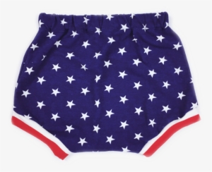 Patriotic Blue White Stars Baby Harem Shorts With Red - Underpants #2830008