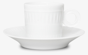 White Sublime Coffee Cup & Saucer - Haviland & Co. #2830149
