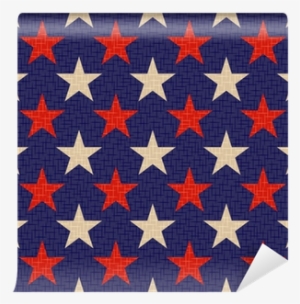 Seamless Patriotic Stars Background Wall Mural • Pixers® - Dixie All Stars #2830175