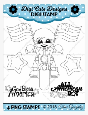 All American Boy Digi Stamp-4th Of July, Patriotic, - Sugar Pea Stamps Boy Stamps #2830250
