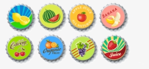 Fruit Retro Ads Illustrations For Borrle Cap Png Graphic - Illustration #2831284