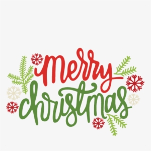 Merry Christmas Clipart Title - Cute Merry Christmas Png #2831482