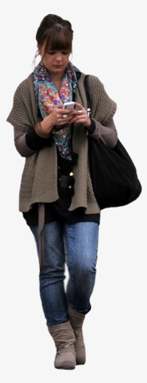 Woman Texting - Png Human For Photoshop #2832335