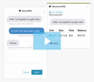 A Video Still Showing Sms Messages Sent And Received - Sms #2832644