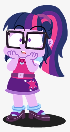 Rawrienstein, Belt, Bowtie, Chibi, Clothes, Cute, Equestria - Chibi Girl With Glasses And Ponytail #2833129