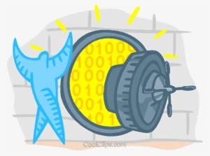 Bank Vault Royalty Free Vector Clip Art Illustration - Illustration #2833174