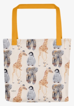 Fashion Tote Bag With A Zipper - Notebook Journal Dot-grid, Cute Animal [book] #2833743