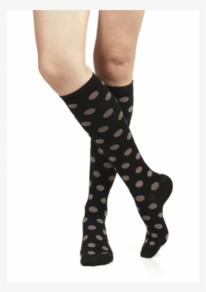 Vim & Vigr 20-30 Mmhg Cotton Polka Dot Socks - Sock #2833897