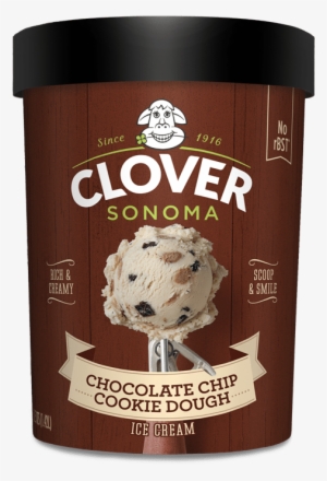 Chocolate Chip Cookie Dough - Clover Stornetta Farms Natural Ice Cream, Vanilla Bean #2833952