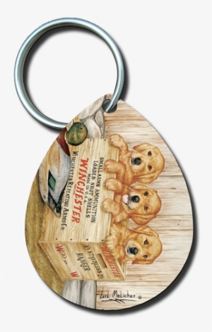 Golden Retriever Puppies - Keychain #2834241