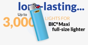 Blue Lighter And Text Up To 3,000 Lights - Long Does A Lighter Last #2834410