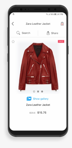 Display Your Product Images In A Full Screen View With - Leather Jacket #2834644